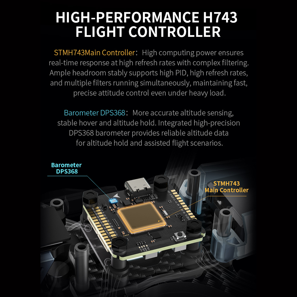 Axisflying H743 PRO Flight Con - Fpv Drone Flight Controller ulasan dan harga