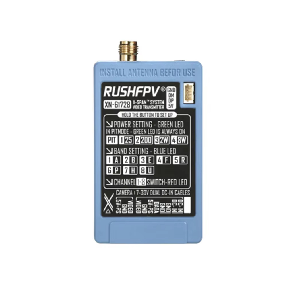 RUSHFPV 6.1‑7.2G 8W X61728 VTX - Fpv Drone Receiver ulasan dan harga