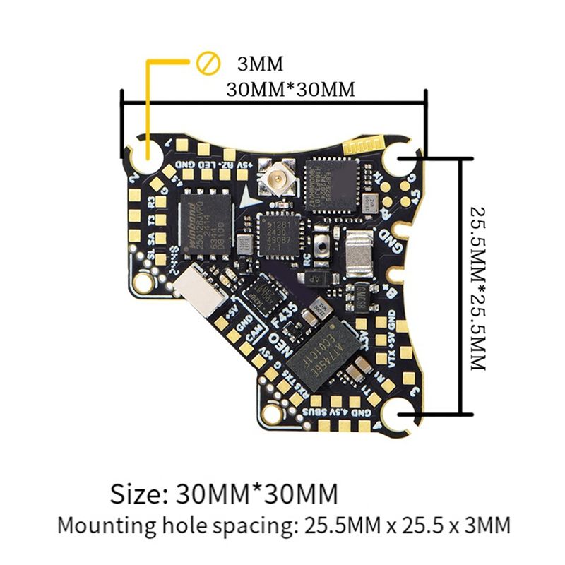 FBIL-F435 NEO 1S AIO Flight Co - Fpv Drone Flight Controller ulasan dan harga