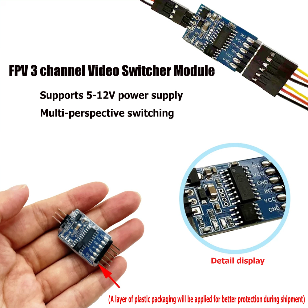 5.8G 3 Channel Video Switcher  - Fpv Drone Receiver ulasan dan harga