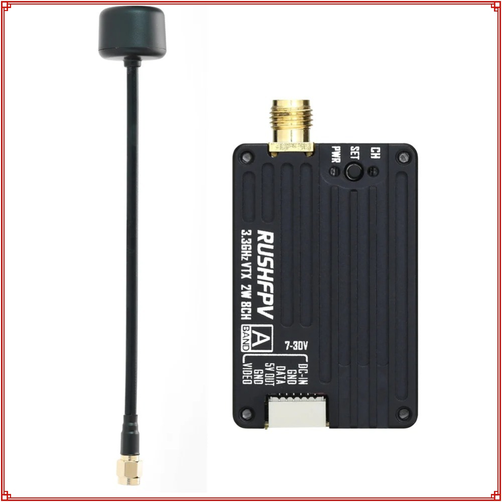 2026 New RUSHFPV 3.3G 2W VTX T - Fpv Drone Receiver ulasan dan harga