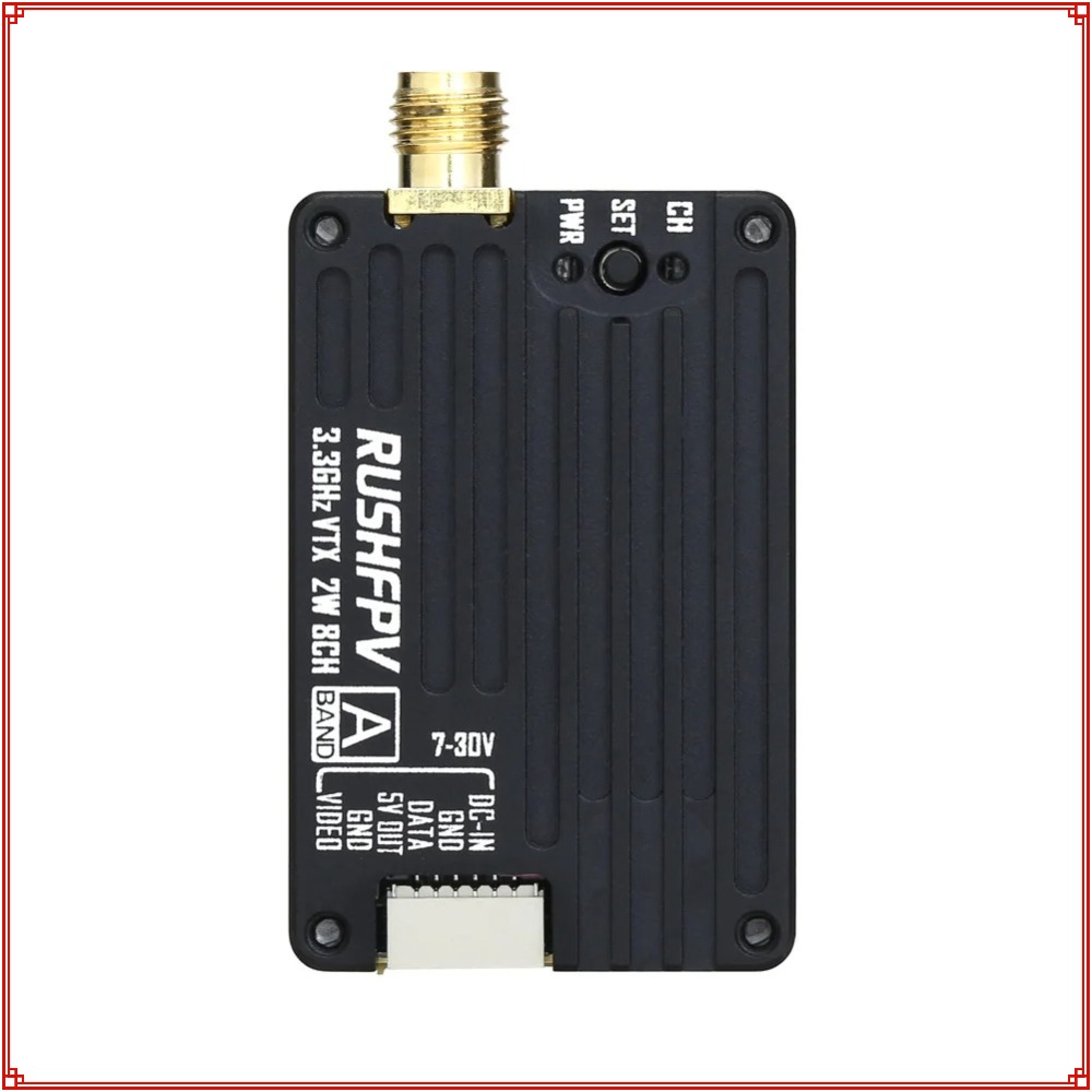 2026 New RUSHFPV 3.3G 2W VTX T - Fpv Drone Receiver ulasan dan harga